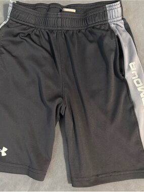 Under Armour Black Shorts with White Logo
